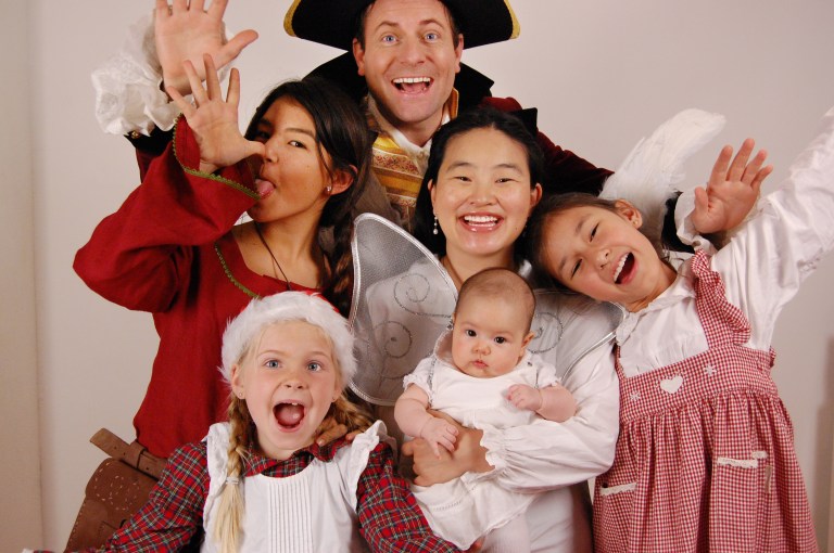 Dette året valgte vi å ha to bilder på samme julekort. 