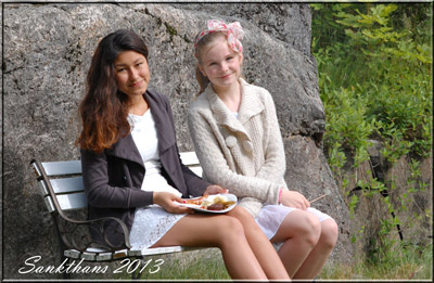 Takk til mine fantastiske døtre som hjalp til da vi hadde over 30 gjester på Sankthans. Uten dem hadde det ikke blitt det samme. Smask xxxxxxxxxxx